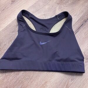 Nike Dri-FIT Swoosh Sports Bra Womens Medium Purple Racerback Medium Support